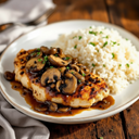 Poulet aux champignons et au poivre noir