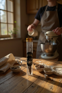 Gousses de vanille - Eprouvette en verre contenant 2 gousses